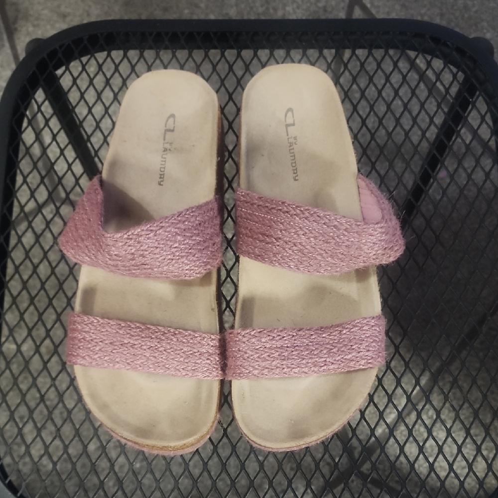 Laundry By Shelli Segal Pink Slide Sandals